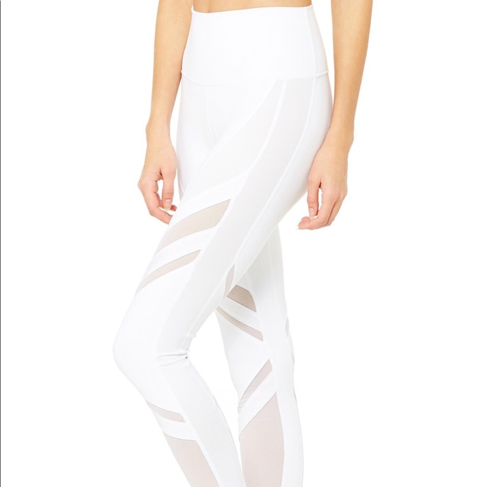 NWT ALO Yoga HIGH WAIST EPIC WHITE LEGGINGSπ - Picture 2 of 8